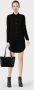 Vero moda soepele zwarte lyocell blouse jurk drukknopen - Thumbnail 4