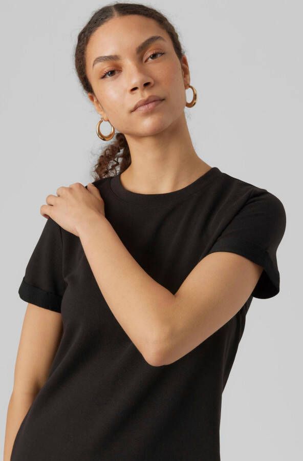 Vero Moda Jerseyjurk VMSASHAMILLA SS SWEAT DRESS NOOS
