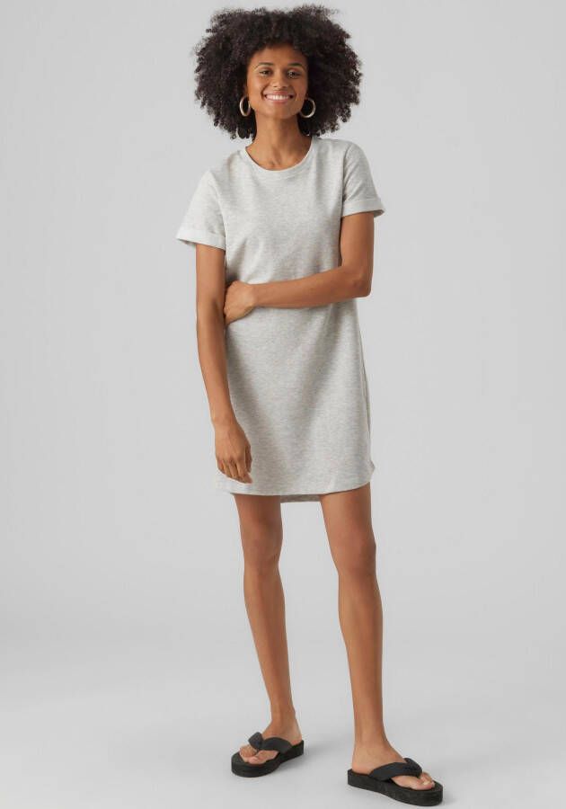 Vero Moda Jerseyjurk VMSASHAMILLA SS SWEAT DRESS NOOS