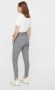 VERO MODA VMEVA gemêleerde cropped high waist tapered fit broek grijs - Thumbnail 4