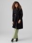 Vero Moda Getailleerde lange jas met strikceintuur model 'FORTUNEAYA' - Thumbnail 2