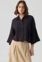 Vero Moda Korte blousetop met platte kraag model 'NATALI' - Thumbnail 6