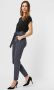 Vero Moda Tapered fit stoffen broek met strikceintuur model 'EVA' - Thumbnail 4