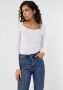 Vero Moda Dames Trui met Lange Mouwen Wit Dames - Thumbnail 3