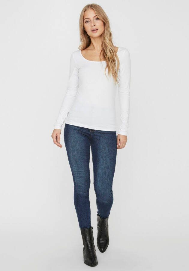 Vero Moda Shirt met lange mouwen VMMAXI gemaakt van biologisch katoen