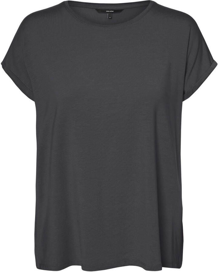 Vero Moda Shirt met ronde hals VMAVA PLAIN SS TOP GAJRS NOOS