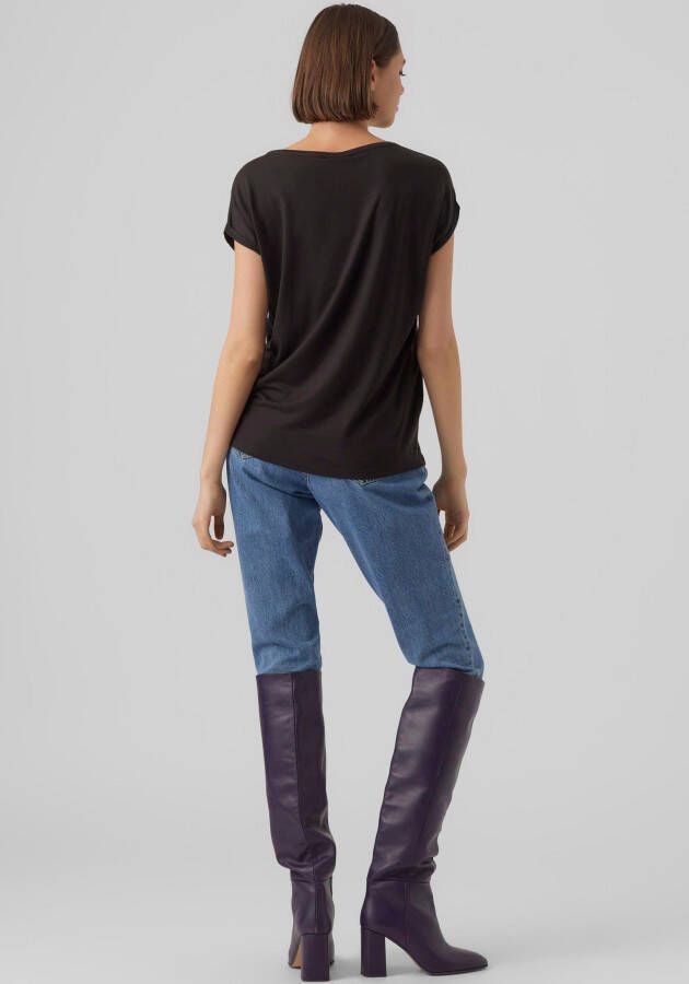 Vero Moda Shirt met ronde hals VMAVA PLAIN SS TOP GAJRS NOOS