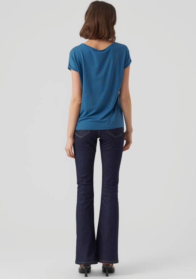 Vero Moda Shirt met ronde hals VMAVA PLAIN SS TOP GAJRS NOOS