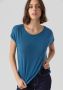 Vero Moda Shirt met ronde hals VMAVA PLAIN SS TOP GAJRS NOOS - Thumbnail 3