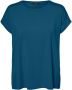 Vero Moda Shirt met ronde hals VMAVA PLAIN SS TOP GAJRS NOOS - Thumbnail 4