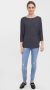 VERO MODA gebreide top VMCARLA van gerecycled polyester grijsblauw - Thumbnail 5