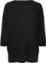 VERO MODA gebreide top VMCARLA van gerecycled polyester grijsblauw - Thumbnail 6