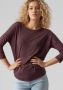 Vero Moda Shirt met ronde hals VMCARLA 3 4 TOP - Thumbnail 3