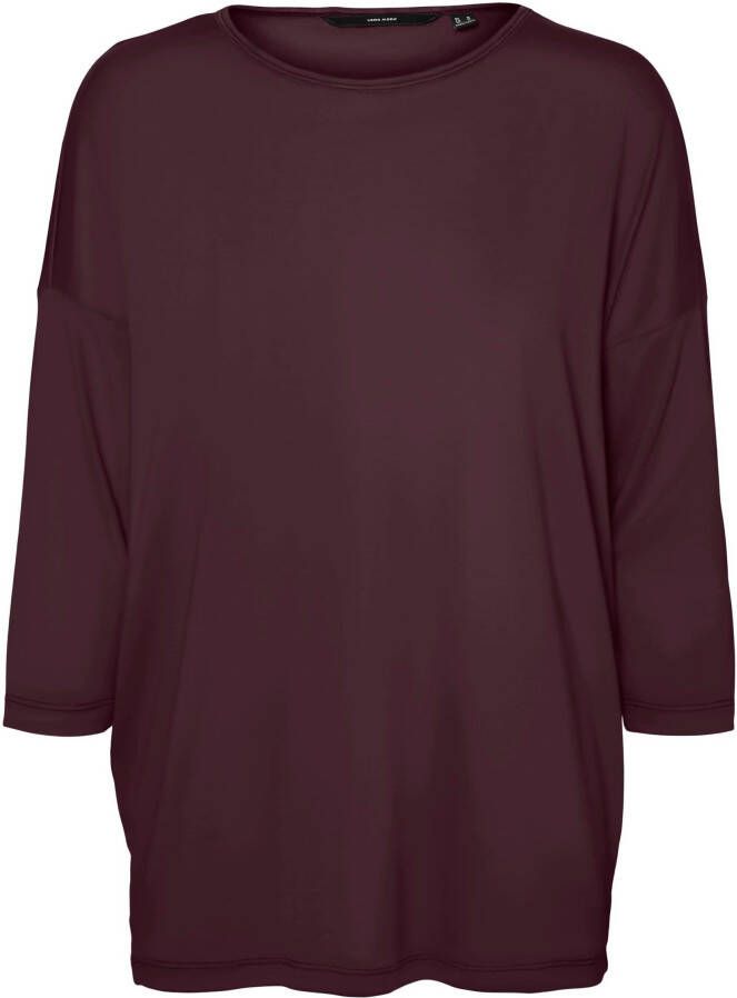 Vero Moda Shirt met ronde hals VMCARLA 3 4 TOP