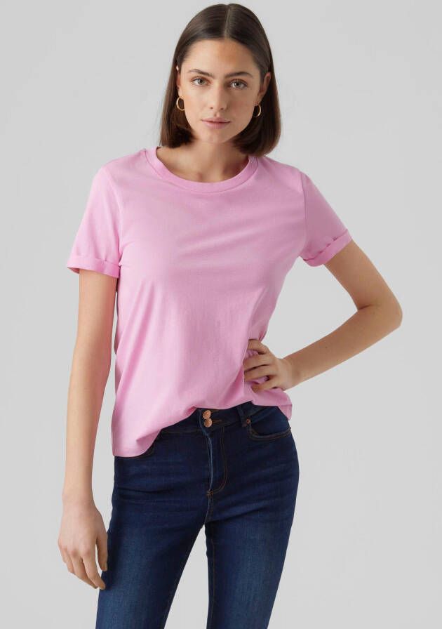 Vero Moda Shirt met korte mouwen VMPAULA S S T-SHIRT NOOS