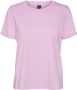Vero Moda Regular fit T-shirt van puur katoen model 'PAULA' - Thumbnail 5