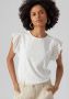 Vero Moda Regular fit T-shirt met ajourpatroon model 'TASSA' - Thumbnail 2