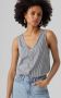 VERO MODA gestreepte blouse VMBUMPY wit donkerblauw - Thumbnail 3