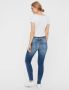VERO MODA mid waist skinny jeans Lux met biologisch katoen VMLUX medium blue denim - Thumbnail 3