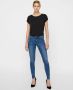 VERO MODA mid waist skinny jeans VMTANYA medium blue denim - Thumbnail 8