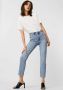 VERO MODA high waist straight fit jeans VMBRENDA light blue denim - Thumbnail 6