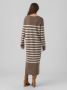 Vero Moda Gebreide jurk VMPLAZA LS O-NECK CALF DRESS GA BOO - Thumbnail 2