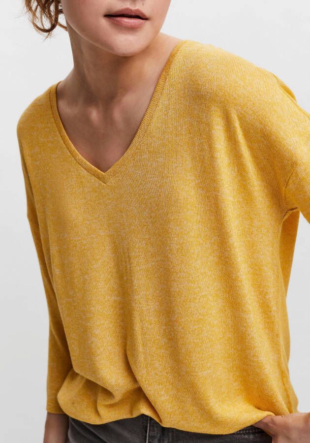 Vero Moda Trui met 3 4-mouwen VMBRIANNA 3 4 V-NECK BLOUSE