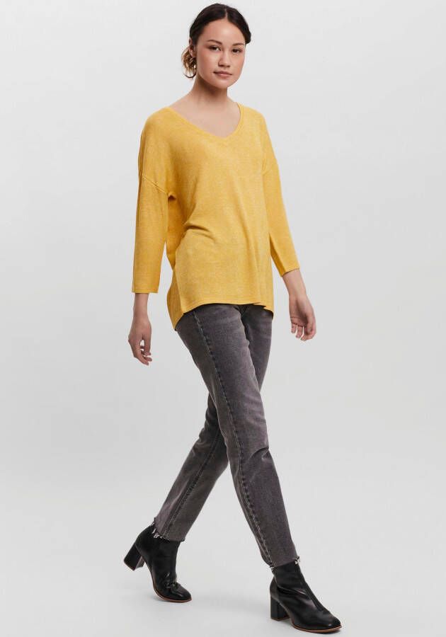 Vero Moda Trui met 3 4-mouwen VMBRIANNA 3 4 V-NECK BLOUSE