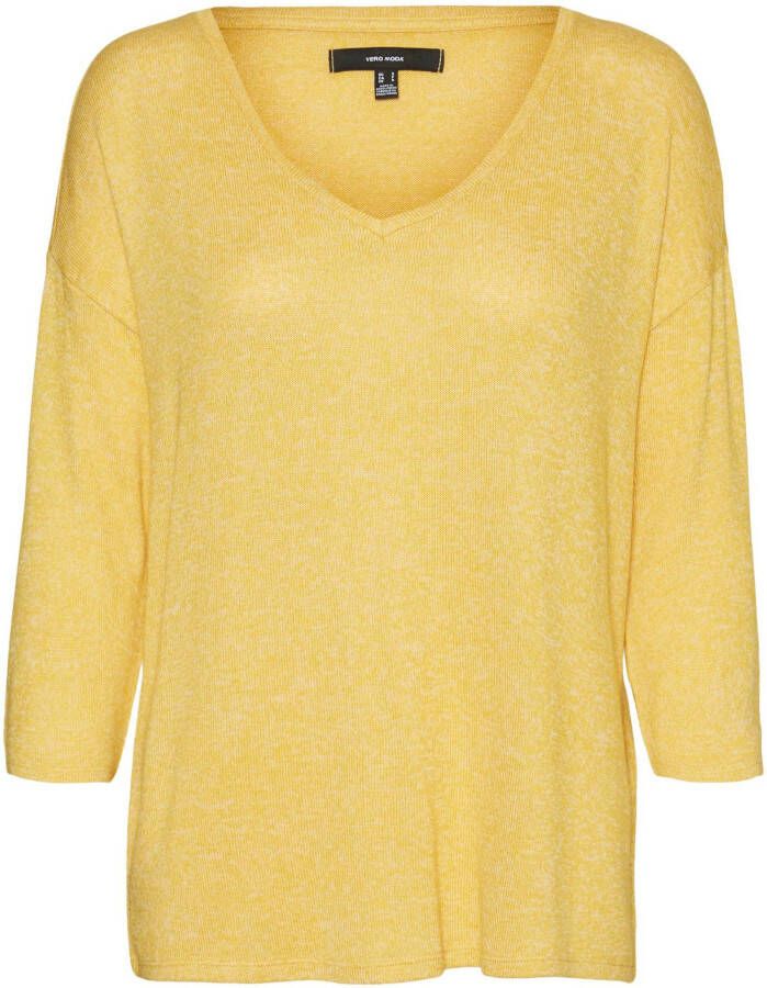 Vero Moda Trui met 3 4-mouwen VMBRIANNA 3 4 V-NECK BLOUSE