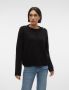 Vero Moda Trui met ronde hals VMELYA LS O-NECK BUTTON PULLOVER GA BOO - Thumbnail 1