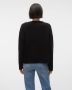 Vero Moda Trui met ronde hals VMELYA LS O-NECK BUTTON PULLOVER GA BOO - Thumbnail 2