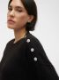 Vero Moda Trui met ronde hals VMELYA LS O-NECK BUTTON PULLOVER GA BOO - Thumbnail 3