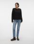 Vero Moda Trui met ronde hals VMELYA LS O-NECK BUTTON PULLOVER GA BOO - Thumbnail 4