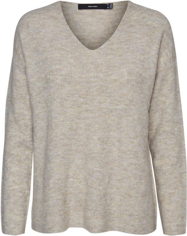 Vero Moda Trui met V-hals VMCREWLEFILE LS V-NECK BLOUSE NOOS