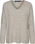 Vero Moda Regular fit gebreide pullover met V-hals model 'CREWLEFILE' - Thumbnail 5