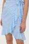 VERO MODA wikkeljurk VMHENNA van gerecycled polyester lichtblauw - Thumbnail 6