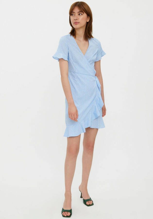 Vero Moda Wikkeljurk VMHENNA 2 4 WRAP FRILL DRESS