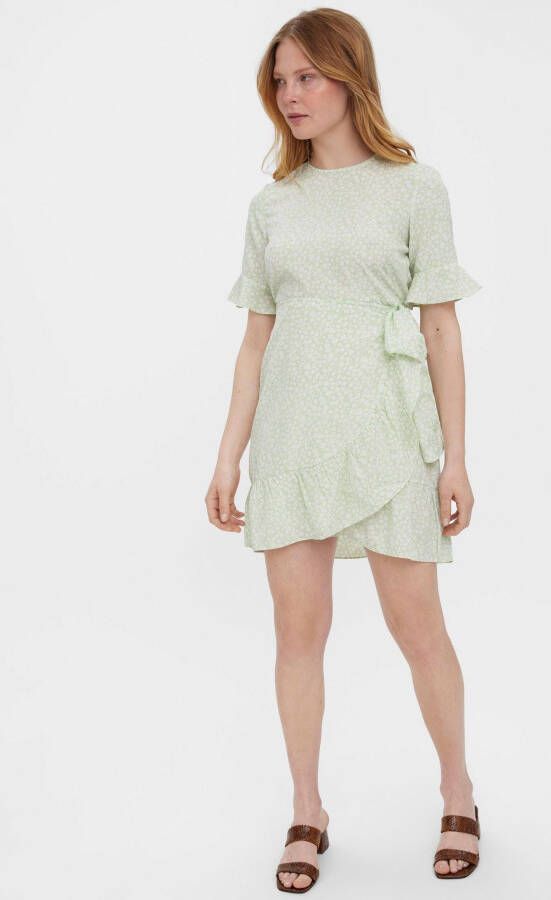 Vero Moda Zomerjurk VMHENNA 2 4 O-NECK SHORT DRESS