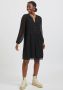 VILA semi-transparante A-lijn jurk VIAMIONE van gerecycled polyester zwart - Thumbnail 2