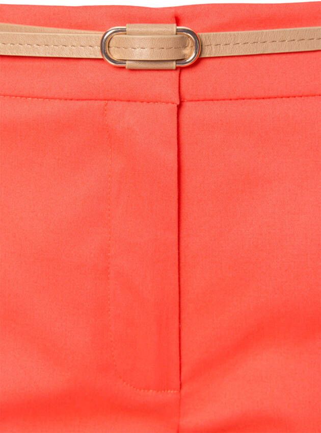 Vivance Chino in klassieke basic pasvorm stoffen broek business look (Met riem in leer-look)