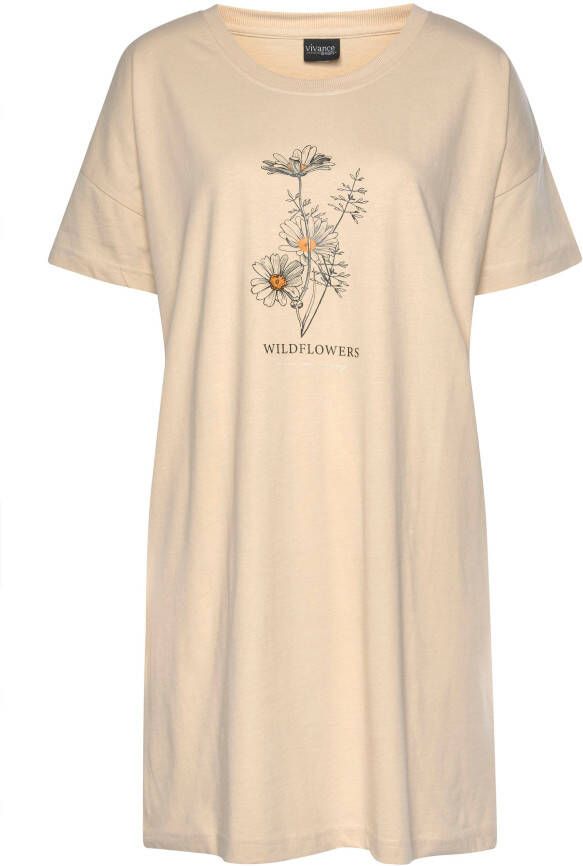 Vivance Dreams Big-shirt met frontprint (Set van 2)