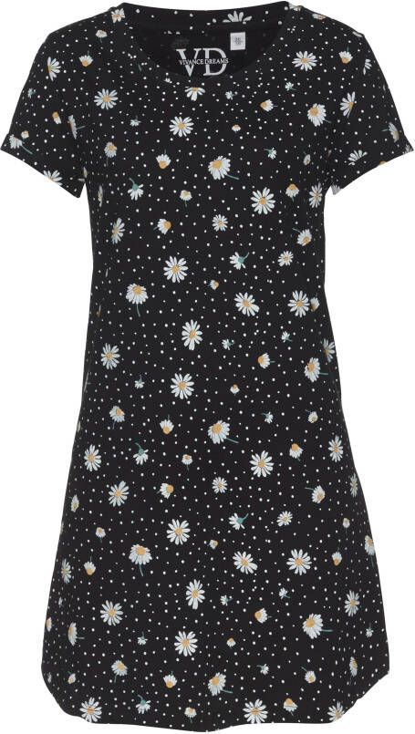 Vivance Dreams Nachthemd met madeliefje-print