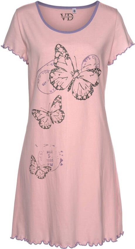 Vivance Dreams Nachthemd met vlindermotief