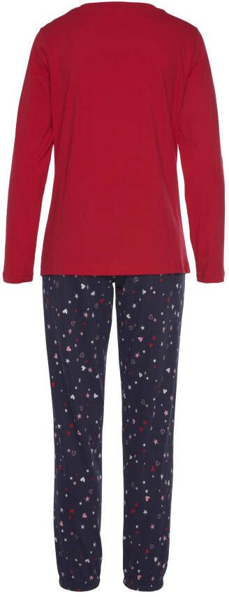Vivance Dreams Pyjama met schattige hart-sterrenprint (2-delig 1 stuk)