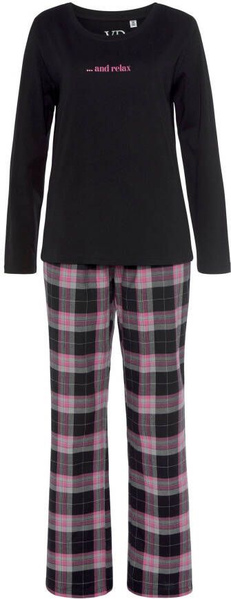 Vivance Dreams Pyjama van knuffelzacht flanel (2-delig)
