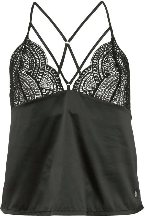Vivance Dreams Pyjama met kanten inzetten (2-delig)