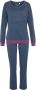 Vivance Dreams Pyjama met decoratieve flatlock-naden in neonkleuren (2-delig) - Thumbnail 2