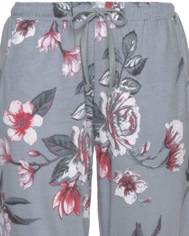 Vivance Dreams Pyjama met hortensia-motief (2-delig 1 stuk)