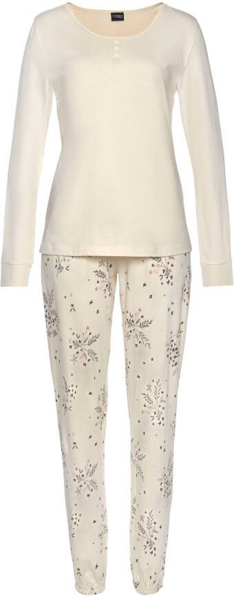Vivance Dreams Pyjama met hortensia-motief (2-delig 1 stuk)