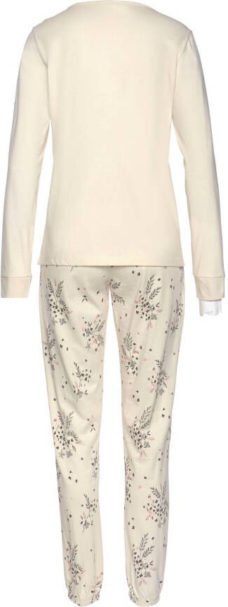 Vivance Dreams Pyjama met hortensia-motief (2-delig 1 stuk)